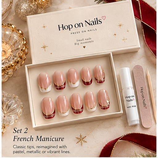 Holiday French Manicure - boxed set 2